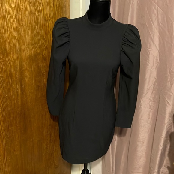 Zara Dresses & Skirts - Zara NWT long puffed sleeve mini dress,sz.S